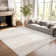 Machine Washable Medallion Floral Area Rug(Beige)