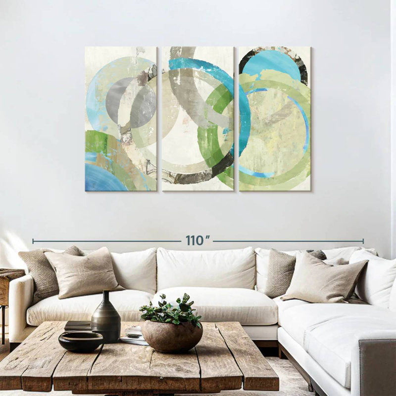 Avery Viridescent Rings, 48" H x 74" W