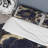 Blue Gold Peonies Celebration IV BeddingMicrofiber / Polyester Duvet Cover Set-1489146399