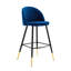 Ensemble de 2 tabourets de bar en velours Cordial Performance-795578435