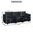Rudiger Modular Convertible Sectional Air Leather 3 Seater Sofa with Reversible Chaise,-95668660