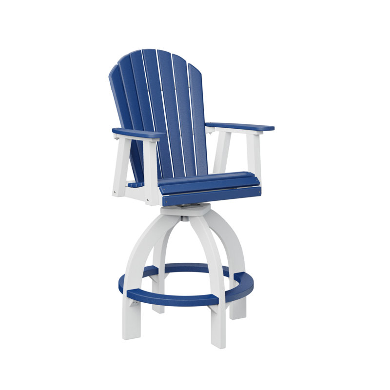 Fauteuil pivotant très haut Dawnita, 29.5", Bleu pacifique