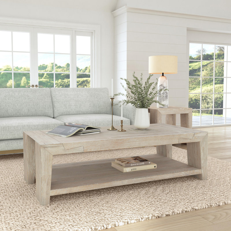 Troy 4 Legs Coffee Table, Brown