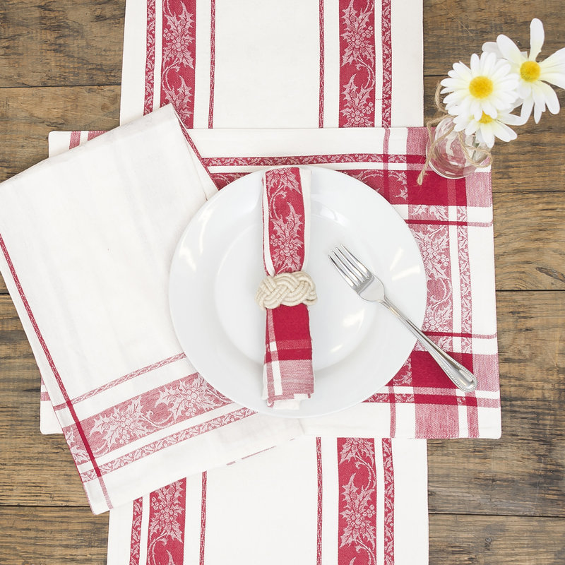 Napperon en coton Wye Jacquard Holly