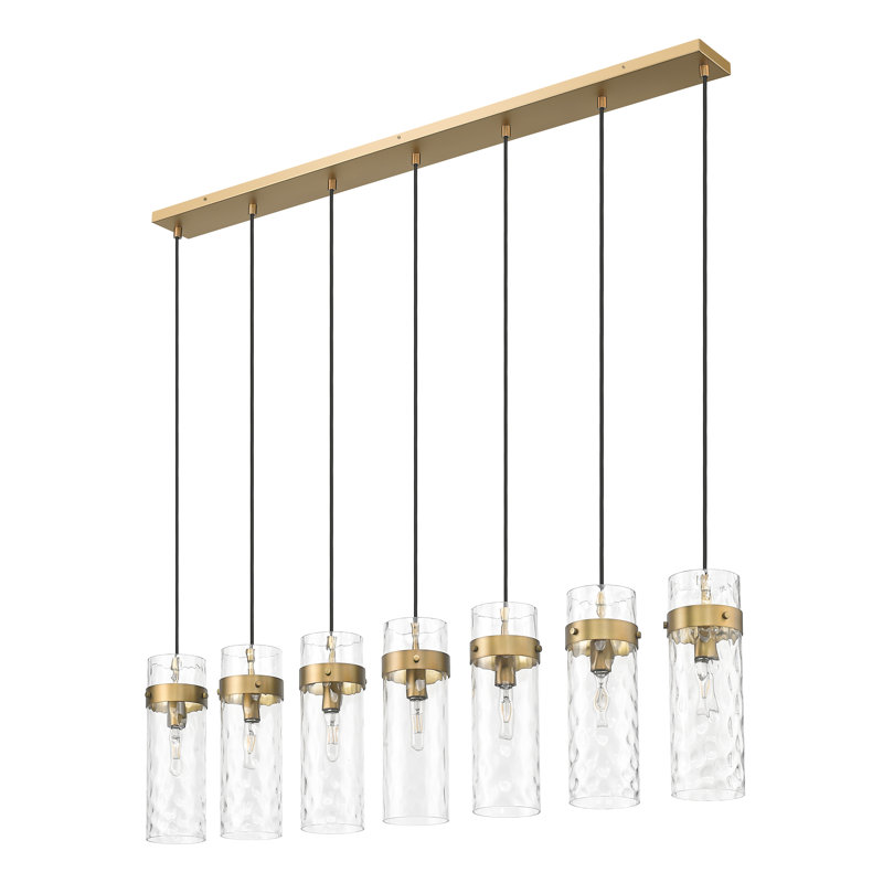 Magruder 5 Light Linear Chandelier, Brass