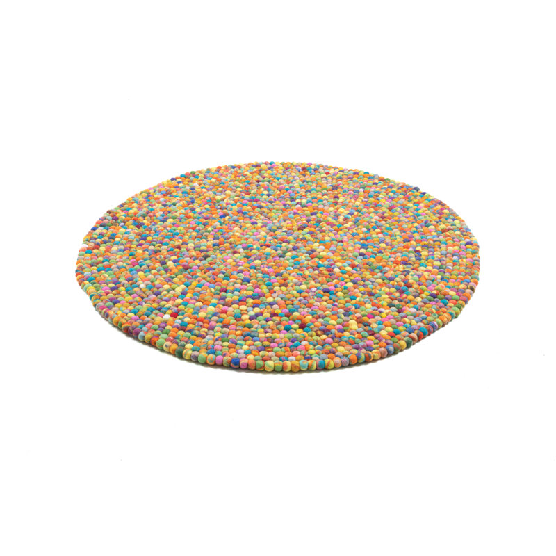 Hand Woven Area Rug, Round 140cm