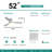 52 Inch Ceiling Fan With Lights 3 Solid Wood Fan Blade Noiseless Reversible Motor Remote Control With Light