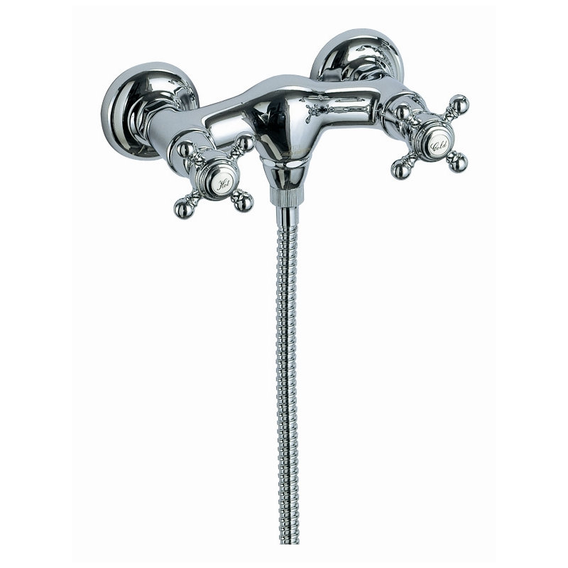 Garniture de robinet thermostatique murale Elizabeth, Chrome