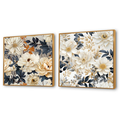 Tottenham - Floral Square Collage Set Of 2