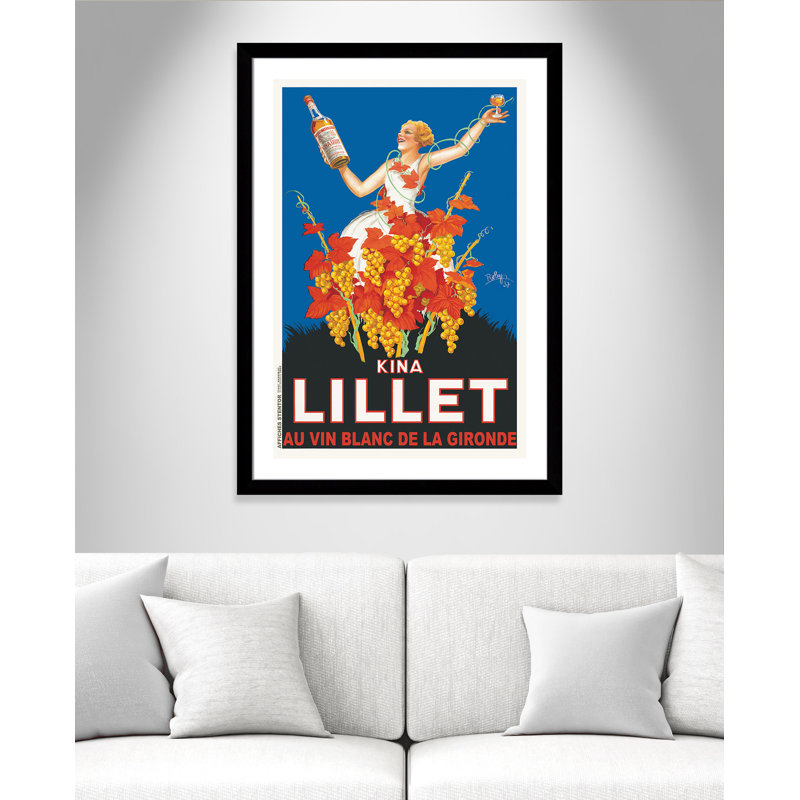 «Brickhill Kina Lillet», affiche vintage encadrée