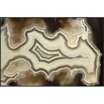 «Translucent Agate 4» par Thom Filicia - peinture à cadre flottant sur acrylique