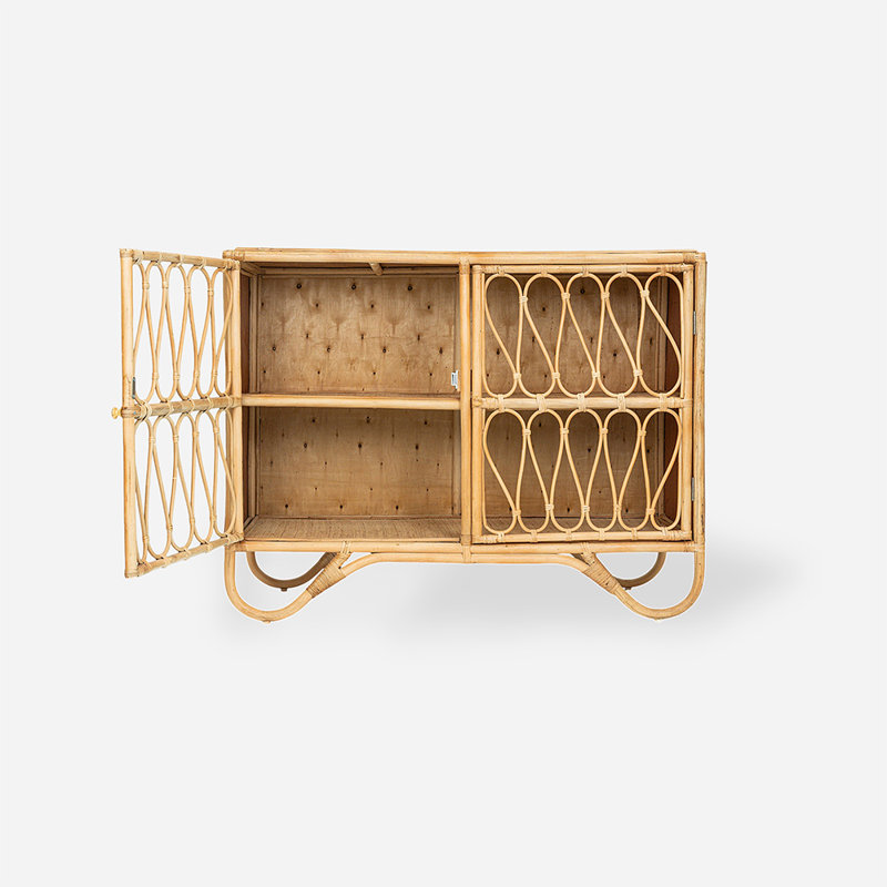 Armoire de rangement en rotin Morgan