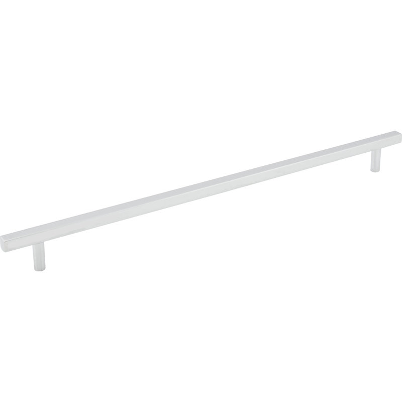 Dominique Bar Pull, Polished Chrome, 12"