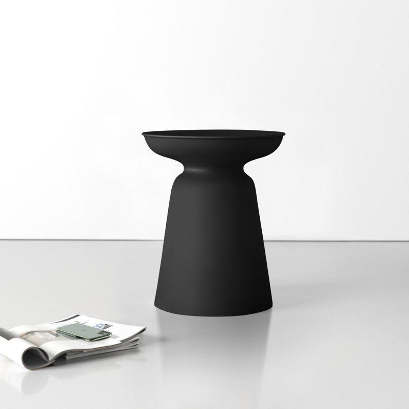 Gale Metal Accent Stool, Black