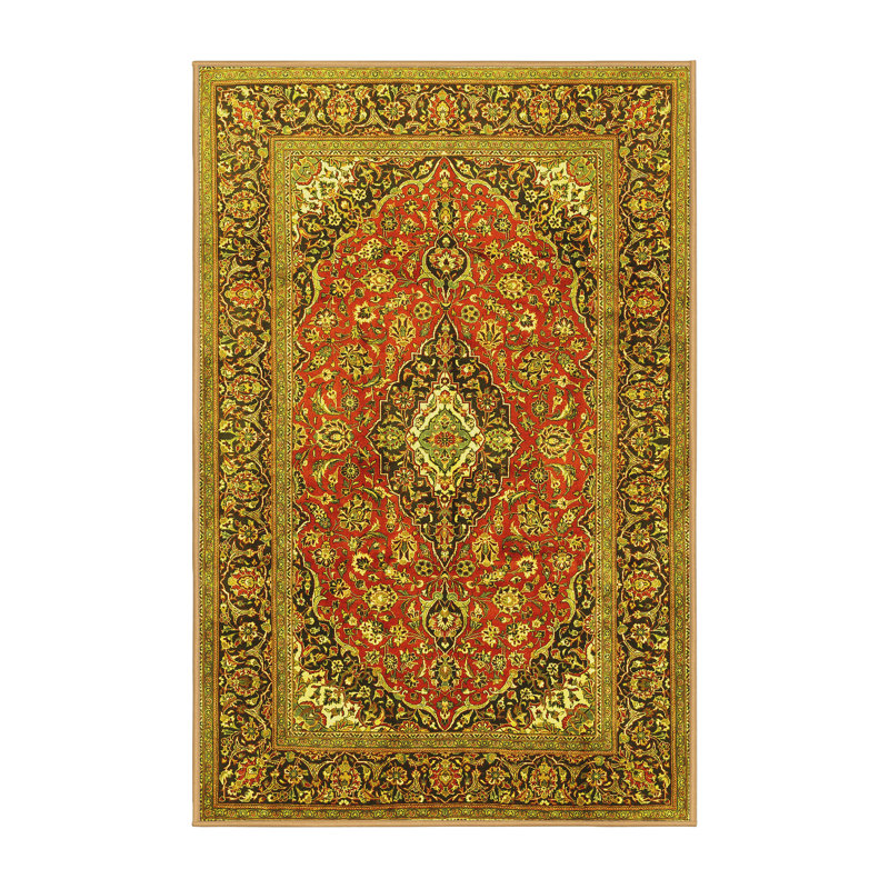 Anavae Washable Oriental Indoor Rug, Rectangle 4' x 6'