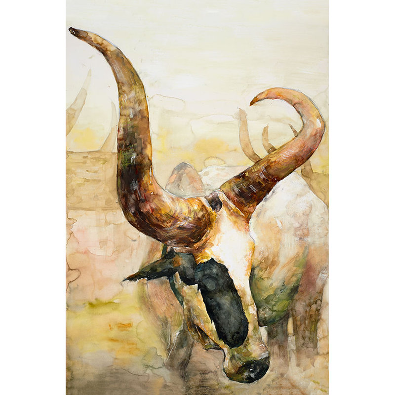 Royal Moo Painting by Beverly Fuller, Plexi, 60" H x 40" W x 1.5" D