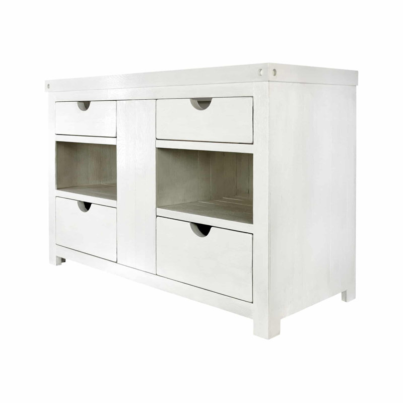 Base de meuble-lavabo simple 48 po Vintner, Blanc