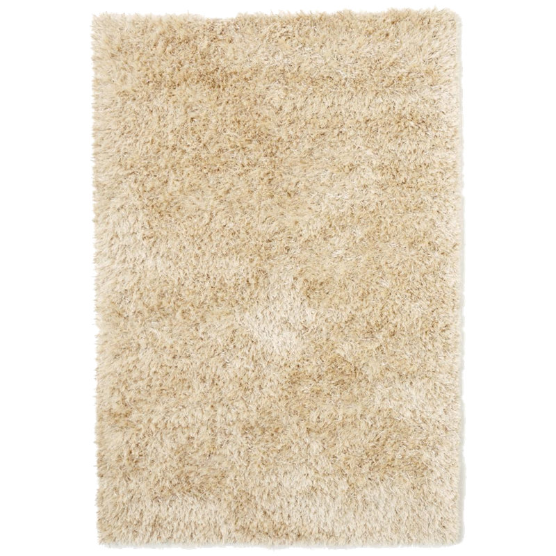 Mondello Solid Colour Hand Woven Shag Area Rug, Rectangle 90 x 160cm