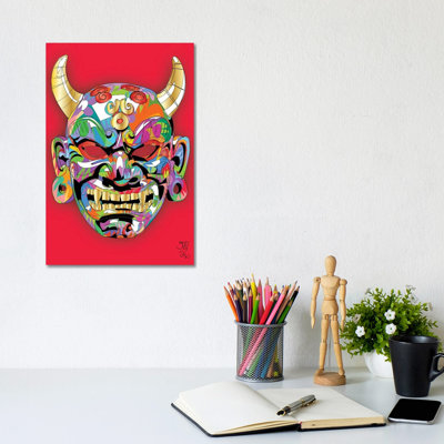 Japenese Devil Mask 2026 1 Piece Wall Art on Canvas