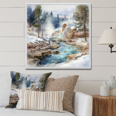 Impression sur toile Geyser Charm In Winter I