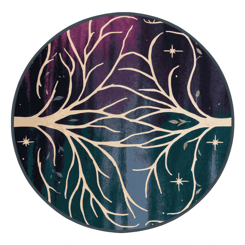 Forest Mirage Rug, Round 5'