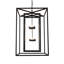 28" Square Kitzi Box Pendant