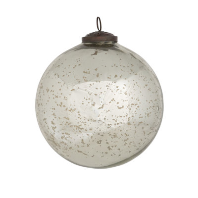 Retro Holiday Glass Ball Ornament