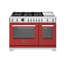 Professional Series All-Gas Range 48" - 6 Brass Burners + Electric Griddle - Gas Oven-356618577-356618578
