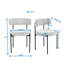 3-Piece Round Dining Set, Trestle Dining Table With 2 Boucle Chairs-114251763
