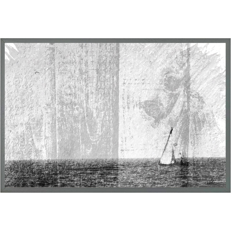 Single Picture Frame Print, 41cm H x 61cm W x 4cm D, Grey