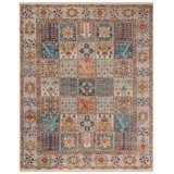 Samarkand 124 Area Rug In Blue / Rust