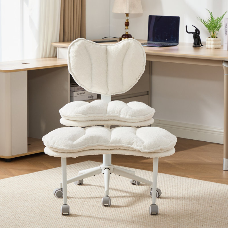 Fauteuil de méditation ivoire et rembourrage double couche