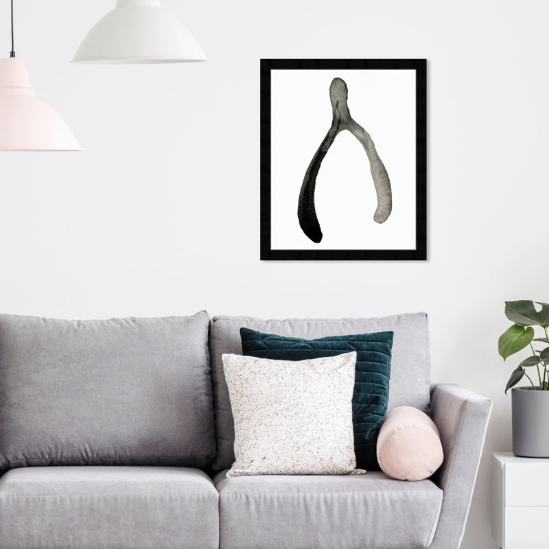 " Symbols And Objects Wishbone Ink " by Oliver Gal, 20" H x 16" W x 05." D