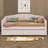 Twin Size Upholstered Daybed With Two Drawers, Sofa Bed With Wood Slat Support, No Box Spring Needed-693699069