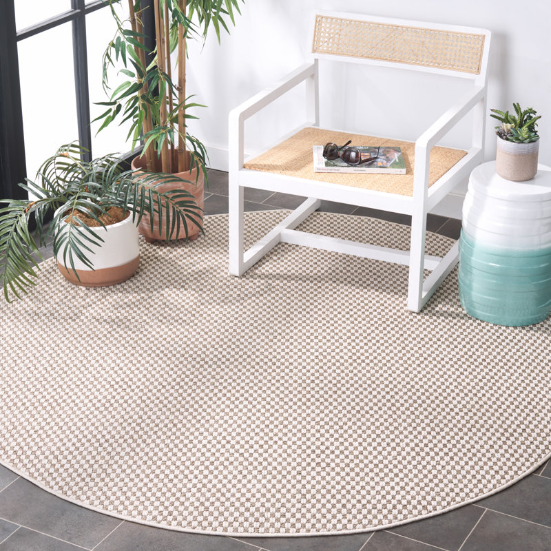Tapis intérieur / extérieur en sisal Ailbe, Rond 6 pi 7 po