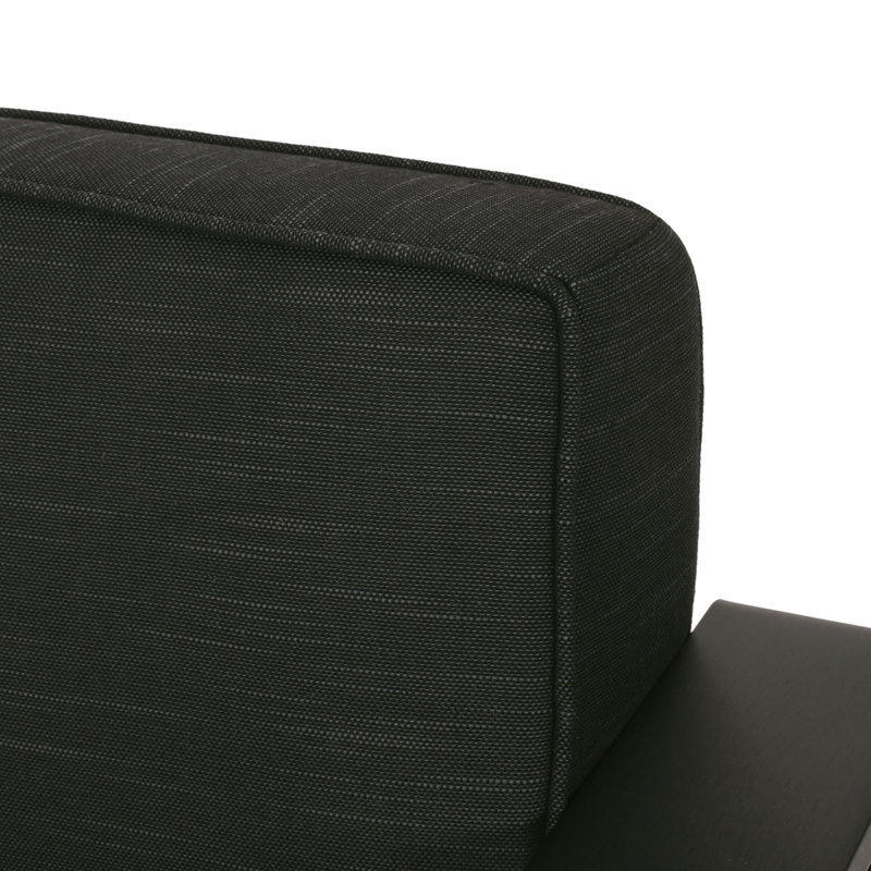 Outdoor Patio Loveseat, Dark Gray