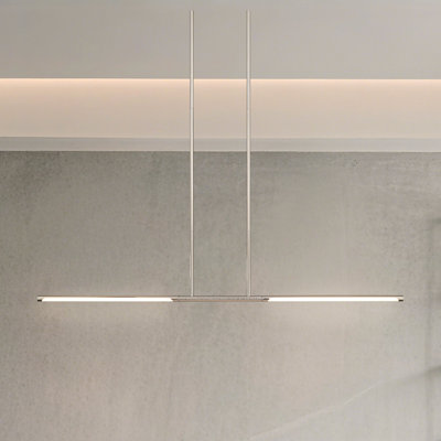 Drexel 48-inch 2-light Polished Nickel 5CCT LED Linear Chandelier