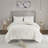 Tufted Cotton Chenille Floral Comforter Set Off-White King/Cal King - Cotton - 3 Pieces - Comforter Set - Off White - Machine Washable, Easy Care, Ultra-Soft