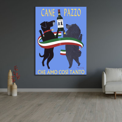  Bailey, Ken Gallery Wrapped Canvas Art Titled: Cane Pazzo