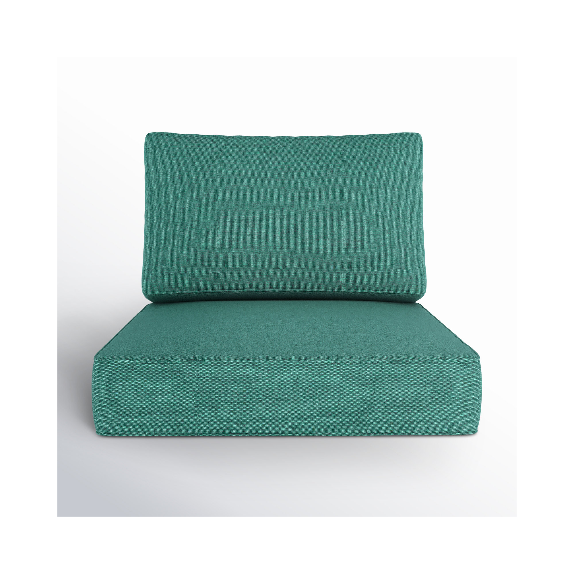 Lani Outdoor Sunbrella Seat/Back Cushion, Cast Breeze Sunbrella® Plainweave