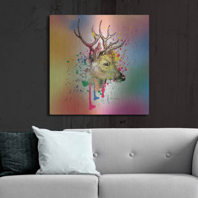 "Deer 6" par Mark Ashkenazi sur métal
