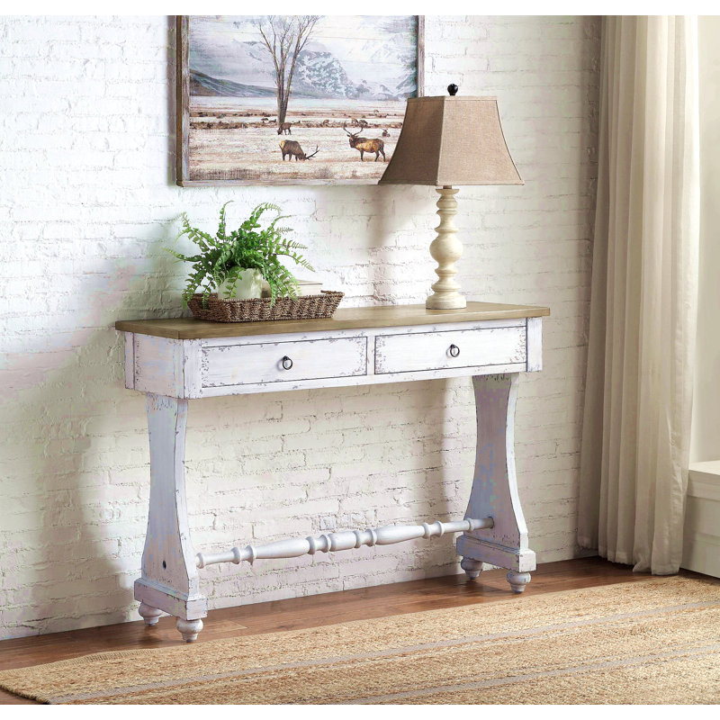 Console Table With Storage Drawers
