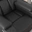 Fauteuil inclinable électrique 37,8 po en cuir végétalien à deux moteurs avec appui-tête réglable, éclairage à DEL, port USB et rangement pour accoudoirs-1164830246