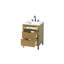 Meuble-lavabo simple 24 po en teck miel-849997518-849997507