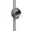 Lampe sur pied moderne à 2 lumières Liam, nickel brossé, abat-jour blanc, H 66 po