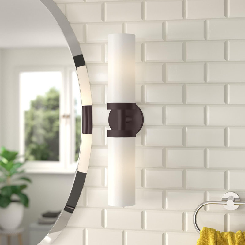 Charlesha 2 - Light Dimmable Bath Sconce, Bronze