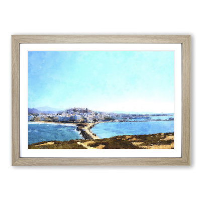 Naxos Skyline in Greece - Picture Frame Painting