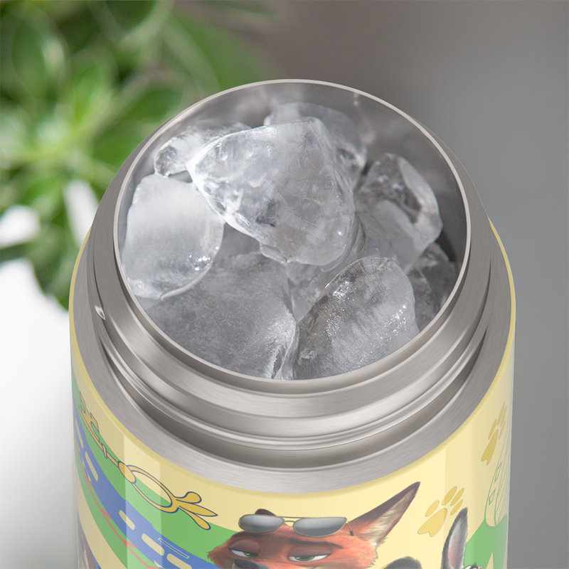 12 oz Bouteille d'eau avec paille Funtainer® - Zootopia 2