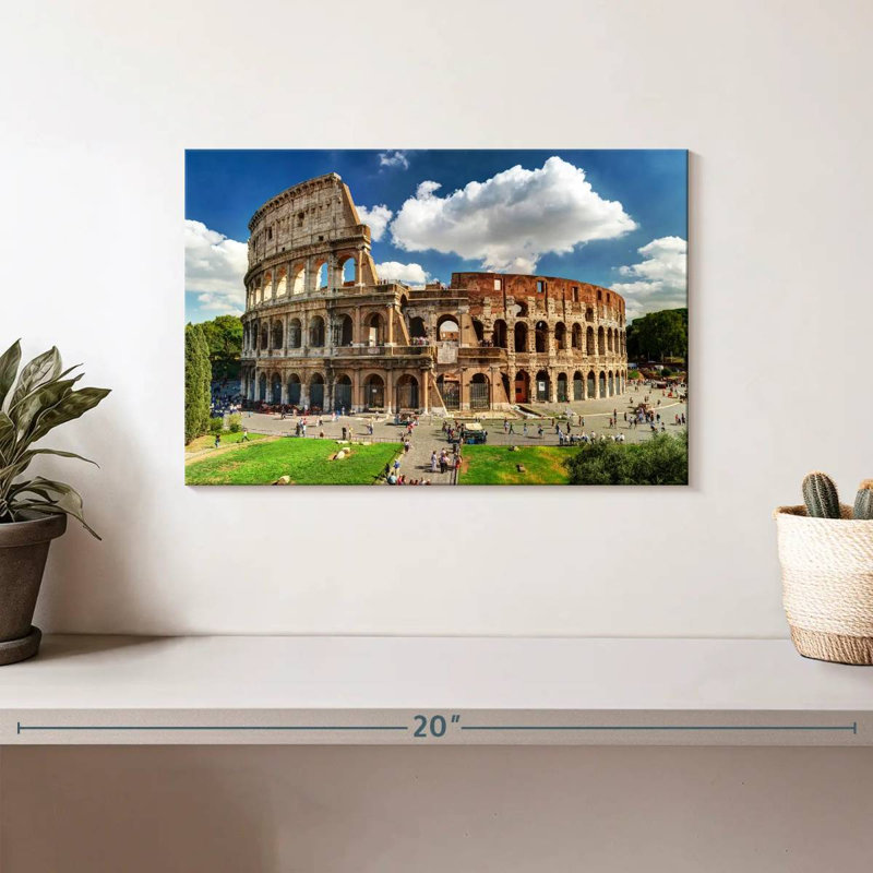 Ravi Colosseum à Rome, H 8 po x l 12 po