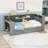 Daybed with LED Light, Built-In Storage, Desk, and Charging Station-1267170393-1267170394
